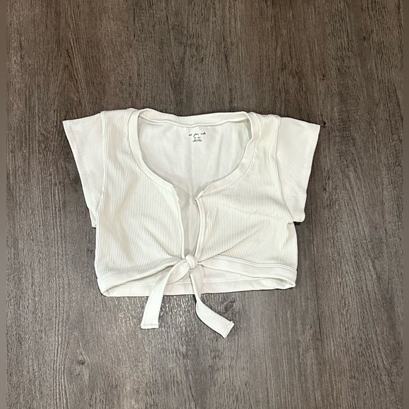 Urban Outfitters Tops - Urban Outfitters Out From Under White Tie Front Top
